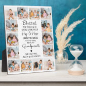 Grootouders gepersonaliseerd 14 Foto Collage Fotoplaat (Zijkant)