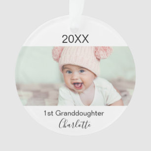 Grootouders Grootdochter 1e baby, foto op maat Ornament