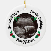 Grootouders Grootkind voor kerstFeestdagen Keramisch Ornament (Achterkant)