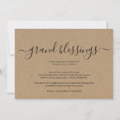 Grootouders, grootmoeder, grootbaby-Baby shower Kaart (Voorkant)