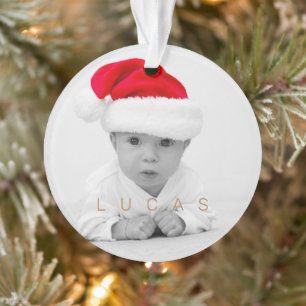 Grootouders Joy Foto Monogram Vakantie Ornament