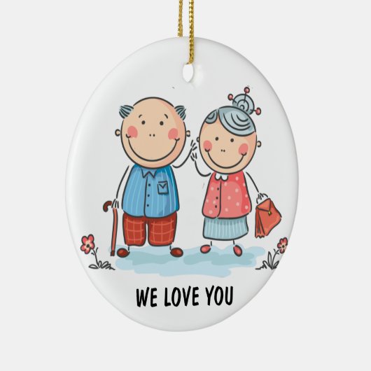 Grootouders Keramisch Ornament (Rechts)