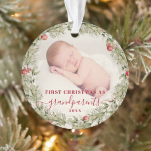 Grootouders kerstcadeau eerste grootmoeder ornament