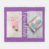 Grootouders kleinkinderen Gepersonaliseerd Fleece  (Voorkant (Horizontaal))