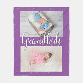 Grootouders kleinkinderen Gepersonaliseerd Fleece Deken