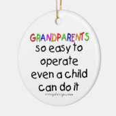 Grootouders Love Keramisch Ornament (Links)