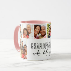 Grootouders maken het leven grandioos 8 foto famil mok