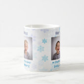 Grootouders met Kerstmis Aangepaste foto Koffiemok (Center)