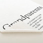 Grootouders Modern Black en White Fun Quote Sherpa Deken (3/4)