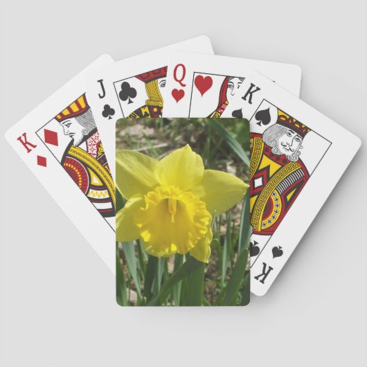 Grootouders Paasgele Daffodil Pokerkaarten (Achterkant)