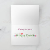 Grootouders van paaslam feestdagen kaart (Binnen)