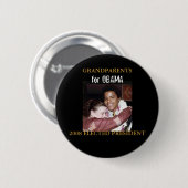 Grootouders voor Obama - Gepersonaliseerd Ronde Button 5,7 Cm (Voorkant /achterkant)