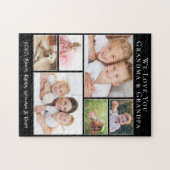 Grootouders We houden van je 6 Foto Collage Legpuzzel (Horizontaal)