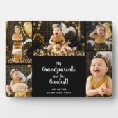 Grootouders zijn de grootste fotocollage fotoplaat (voorkant)
