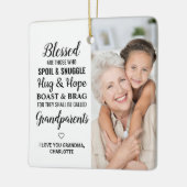 Grootouders zonder been Aangepast 2 Foto C Keramisch Ornament (Links)
