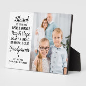 Grootouders zonder been Aangepaste foto Moderne Fotoplaat (Zijkant)