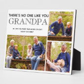 Grootpa 3 Foto collage Grandchildrens Names Fotoplaat (Zijkant)