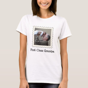 Grootpa Best Papa aangepast vierkant foto eerste k T-shirt