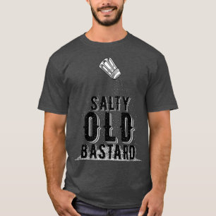 Grootpa Design Salty, oude bastaard T-shirt