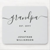 Grootpa Est aangepaste nieuwe opa-cadeaus Muismat (Voorkant)