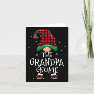 Grootpa Gnome Xmas familie komt overeen met feeste Kaart
