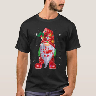 Grootpa Gnome Xmas serie Matching Group Kerstmis T-shirt