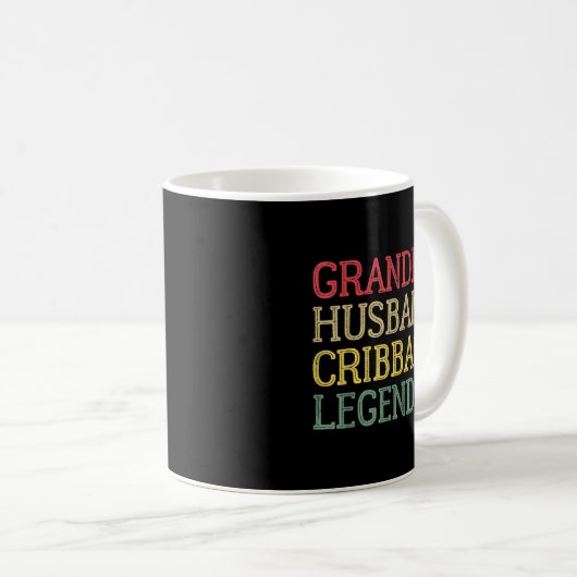 Grootpa Husband Cribbage Legend  Cribbage B Koffiemok (Voorkant rechts)