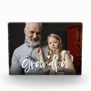 Grootpa Love Script Personalized Gift Fotoblokken