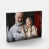 Grootpa Love Script Personalized Gift Fotoblokken (Links)