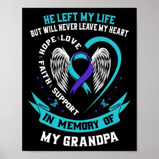 Grootpa Suicide Awareness Prevention Memorial Grap Poster (Voorkant)