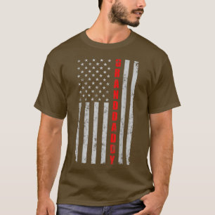 Grootpappa Funny Fathers Day Patriotic Ame T-shirt