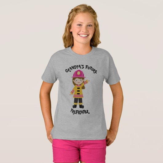 Grootpa's toekomstige brandweerman t-shirt (Voorkant volledig)