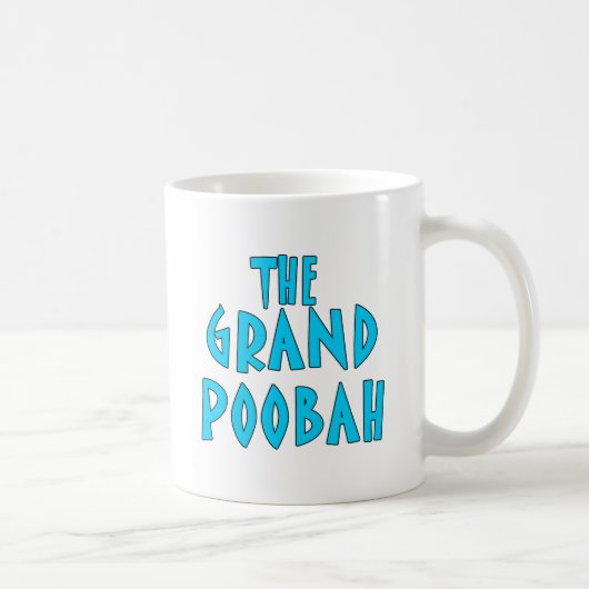 Grootpoobah Blue Font Products Koffiemok (Rechts)