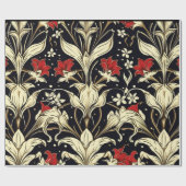 Grootschalig bloemmotief inpakpapier (Vlak)