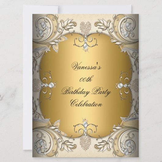 Grootschalige feestdag Sepia Coffee Gold Kaart (Voorkant)