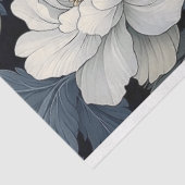 Grootschalige Witte papavers ontkoppeling Tissuepapier (Detail)