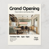 Grootse Opening Retro Foto Flyer (Voorkant)