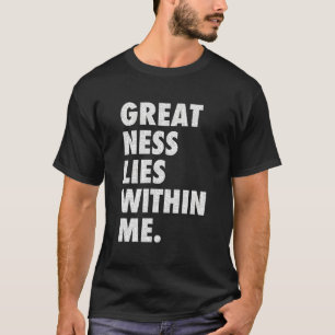 Grootsheid ligt in mijn geometrisch patroon t-shirt