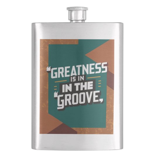 Grootsheid zit in de groove flacon (Voorkant)