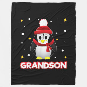 Grootson Penguin kerstfamilie komt overeen met ker Fleece Deken
