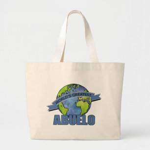 Grootste Abuelo ter Wereld Grote Tote Bag
