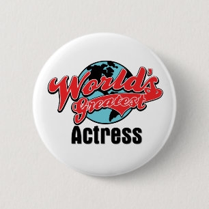 Grootste actrice ter wereld ronde button 5,7 cm