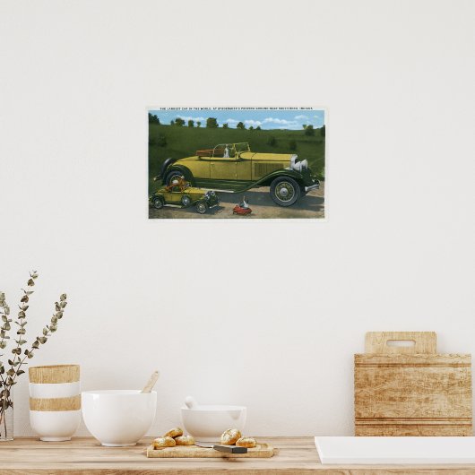 Grootste auto ter wereld, studentenpromotie poster (Keuken)