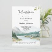 Grootste Avontuur Baby shower Kaart (Staand voorkant)