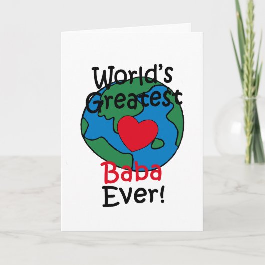Grootste Baba Hart ter Wereld Kaart (Voorkant)
