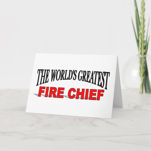 Grootste brandweercommandant ter wereld kaart (Voorkant)