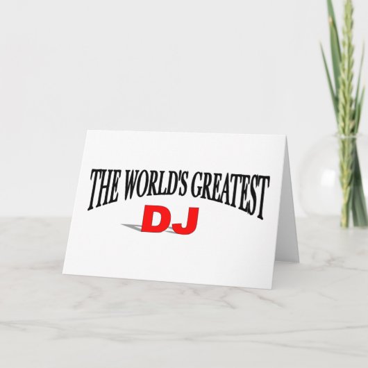 Grootste DJ van de Wereld Kaart (Voorkant)