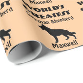 Grootste Duitse herder ter wereld Cadeaupapier (Rol Hoek)