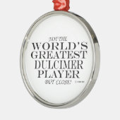 Grootste Dulcimer Player Close Metal Ornament (Links)