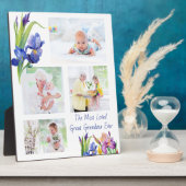 Grootste geliefde grootmoeder 4 Foto Spring Flower Fotoplaat (Zijkant)